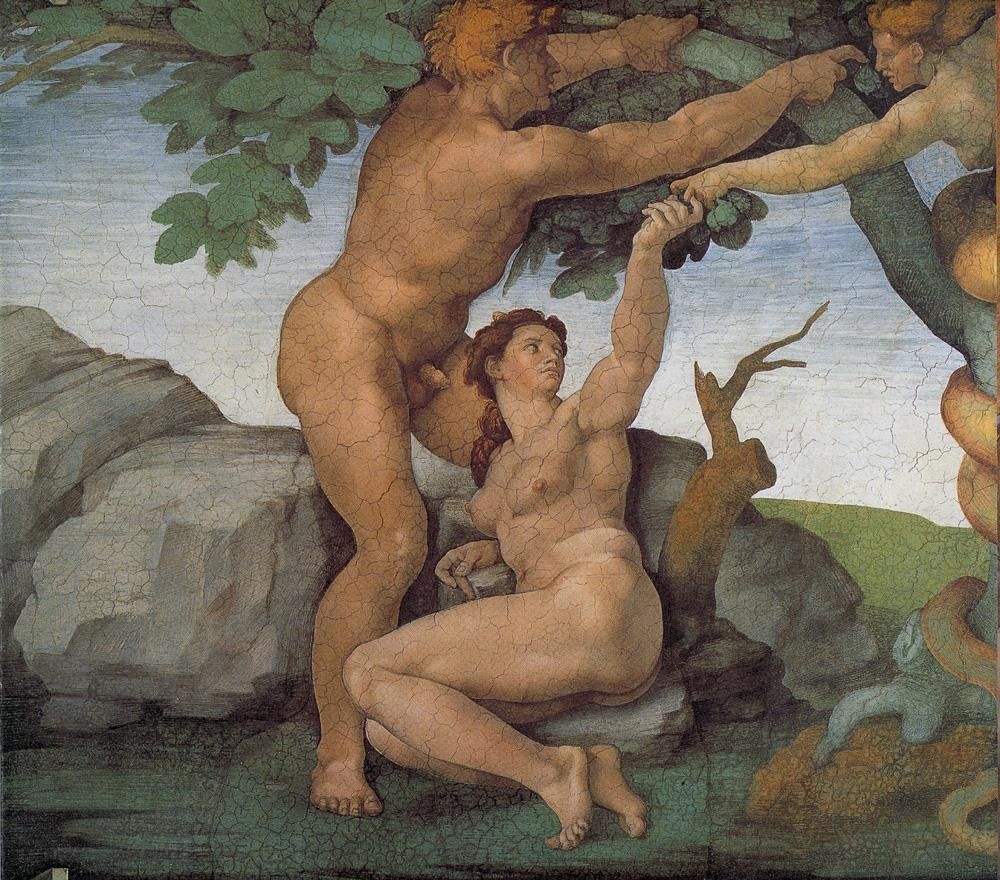 Michelangelo Buonarroti Genesis The Fall and Expulsion from Paradise The Original Sin